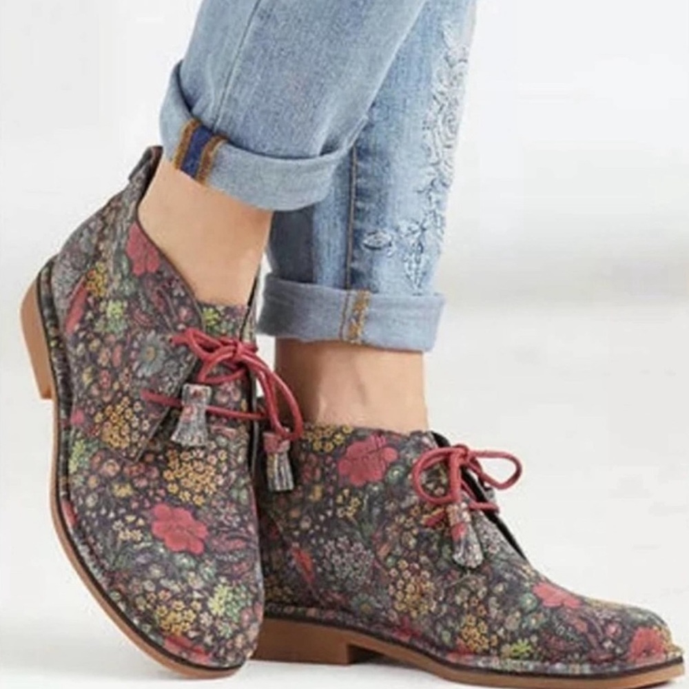 Hush Puppies Cyra Desert Boot Floral Boho Hippie